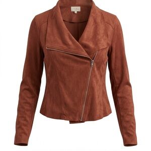 1.4.3. Story by Line Up Brown Soft Suede Jacket